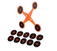 Cible rotative renforcée - Portable antichoc renforcée | métallique rotative à réinitialisation automatique | pour utilisation dans la cour, le jardin, le terrain ouvert et le club de sport