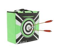 Cible Tir À l'arc 40Cm Sac Oxford 60Lbs Réutilisable Intérieur Extérieur, Cible Arc Arbalète Adulte Enfant Stand Tir Entraînement Technique Carré Noir Vert Portable