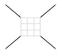 Cible Zone de Strike Ajustable Baseball Nylon Visible