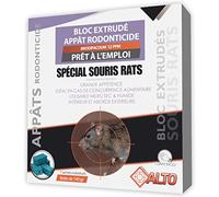 Cibles Alto Raticide/Souricide spécial Souris et Rats - Appâts Rodonticide Professionnel foudroyant, Mort aux Puissant pour intérieur extérieur | Anti Rongeur Rat, Poison, Produit Efficace (140)