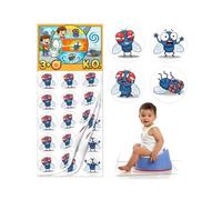 Cibles d'apprentissage de la propreté pour garçons, 60 autocollants de toilette jetables avec motif de mouche de dessin animé amusant, jeu de visée dissous pour tout-petits - Cible de 3 cm pour viser