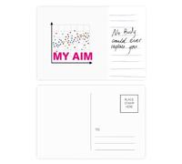 Cibles de coordonnées mathématiques Carte postale Carte postale Personnes importantes Anniversaire