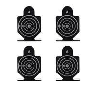 Cibles de Tir en Alliage D’Aluminium Noir Lot de 4 Pièces