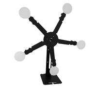 Cibles de tir, rotative, pratique du tir, de grande roue, cibles mobiles d'arrière-cour, réinitialisation portable, cinq outils magnétiques réglables pour les activités de plein air