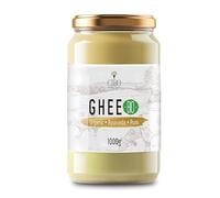 Cibo Ghee Bio 1KG - Sans Lactose Beurre Clarifié d'Italie - Lait de Parmigiano Reggiano - Nourri à l'Herbe - Parfait pour Cuisine, Café Bullet, Tartiner - Ghee Bio Haut de Gamme