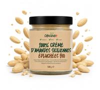 CiboCrudo Beurre d'Amande 100% Naturel Sans Sucre Ajoute 500g | Amandes pelees selectionnees, gout doux et onctueux. Sans huile de palme, sans additifs. Vegan, pot de 500 g.