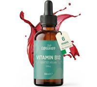 CiboCrudo Vitamine B12 en Gouttes 500 µg - 50 ml, Végane, Sublinguale | 500 µg de méthylcobalamine par jour (5 gouttes). Contribue à réduire la fatigue. Végane, sublinguale, liquide.
