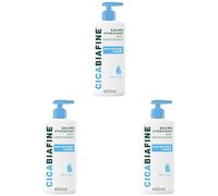 Cicabiafine | Baume Hydratant Anti-Dessèchement (lot de 3 flacons pompe de 400 ml) - Baume réparateur pour peaux très sèches à irritées - Baume apaisant sans effet gras