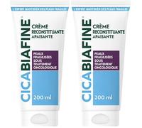 Cicabiafine - Crème Reconstituante Apaisante (tube de 200 ml) - Crème pour peaux fragilisées et sous traitement oncologique - Pour réparer la peau immédiatement (Lot de 2)
