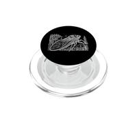 Cicadelle Linéaire Entomologiste PopSockets PopGrip pour MagSafe