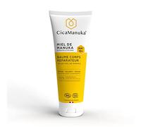 CICAMANUKA - Baume corps réparateur au miel de Manuka IAA10+ - Favorise la réparation des peaux sèches - Certifié Bio - 200ml