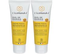 CicaManuka® Crème pieds réparatrice au miel de Manuka IAA15+ Set(S) 2x75 ml