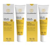 CicaManuka® Soin lèvres réparateur au miel de Manuka IAA15+ Baume 2x15 ml