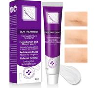 Cicatrice Gel crème 20g,Pour la Plupart des Parties du Corps,Facile à Utiliser,La couleur violette