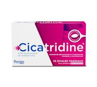 Cicatridine Ovules vaginaux Acide hyaluronique Cicatrisation et sécheresse intime 10 ovules