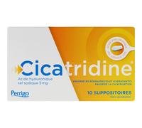 Cicatridine Suppositoires À L’Acide Hyaluronique/Cicatrisation Anale/Hémorroïdes 10 Pièces