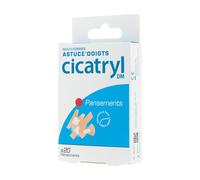 CICATRYL DM Astuce'Doigts, assortiment de 20 pansements ergonomiques, multi-formes et résistants à l'eau pour petites plaies, coupures, écorchures. Dispositif médical. Pansement(S) pc(s)