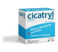 Pierre Fabre Dermatologie – Crème Cicatryl DM – Plaies et écorchures superficielles – 10 sachets