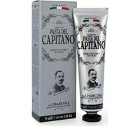 Pasta del Capitano 1905, Dentifrice au Charbon Actif, Dentifrice au Charbon Végétal Actif Capable d'Absorber les Substances qui Tachent les Dents, 100% Made in Italy, Tube de 75 ml