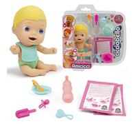 Cicciobello Amicicci, Bébé avec Set Repas et Accessoires, Modèle Garçon Cheveux Blonds, Jouet pour Enfants dès 3 Ans, GIOCHI PREZIOSI, CC0221
