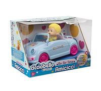 Cicciobello - Amicycloques Auto Cabrio Inclus Mini Personnage avec t-Shirt et Couche colorée pour Filles à partir de 3 Ans, Jeux Preziosi, CC020000