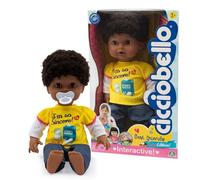 Cicciobello Best Friends - Poupée Cicciobello de 42 cm avec Fonction Pleurs, poupées avec t-Shirt Jaune avec Recette sur Le Dos, pour Enfants à partir de 2 Ans