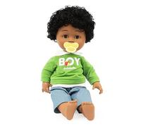 Cicciobello My Friends, Poupée Interactive Hauteur 42 cm, Jeux Enfants 2 Ans, Classique avec Sucette Robe Détaillée et Cheveux Brossables, Afro