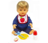 Cicciobello - Pappa SI et Pappa Non, la poupée qui est gourmande, découvre chaque jour un nouveau goût et roule après le repas, avec accessoires, pour fille à partir de 2 ans, CCB98000