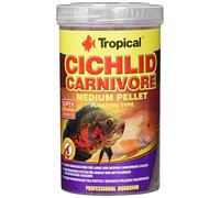 Cichlid Carnivore Medium Pellet 500ml / 180g - Nourriture rehaussant la Couleur pour cichlidés Carnivores de Taille Grande et Moyenne