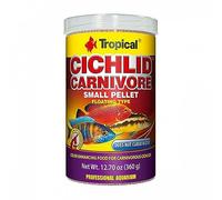 Cichlid Carnivore Small Pellet 1000ml / 360g - Nourriture rehaussant la Couleur pour cichlidés Carnivores Jeunes ou de Petite Taille