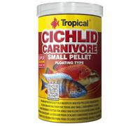 Cichlid Carnivore Small Pellet 1000ml / 360g - Nourriture rehaussant la Couleur pour cichlidés Carnivores Jeunes ou de Petite Taille