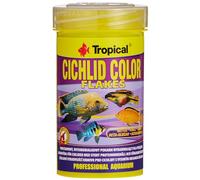 Cichlid Color Flakes 100ml / 20g - Nourriture pour cichlides, Riche en proteines et rehaussant la Couleur, Flocons