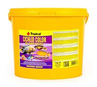 Cichlid Color Flakes 5L / 1kg - Nourriture pour cichlides, Riche en proteines et rehaussant la Couleur, Flocons