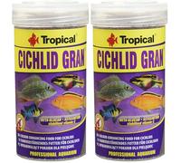 Cichlid Gran 250ml / 138g - Nourriture rehaussant la Couleur pour cichlides (Lot de 2)