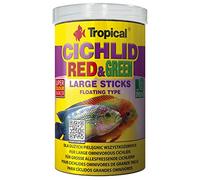CICHLID RED&GREEN LARGE STICKS 1000ml / 300g - Bâtonnets pour cichlidés omnivores de grande taille