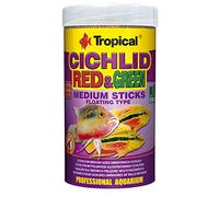 Cichlid Red&Green Medium Sticks 250ml / 90g - Bâtonnets pour cichlidés omnivores de Taille Moyenne
