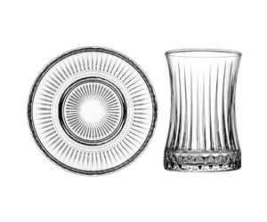 CiCi HOME ELENA Lot de 12 pièces à thé turcs aspect cristal 170 ml