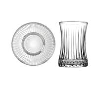 CiCi HOME Favori Lot de 12 pièces à thé turcs aspect cristal 170 ml