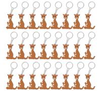 CiciBear Lot de 24 porte-clés pour kangourou, anniversaire, fête prénatale, fête d'animaux de la forêt, cadeau d'anniversaire, récompenses de carnaval