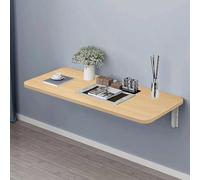 CICICOLA Table Murale Rabattable en Bois, Table Pliante Murale,Table Pliante Multifonctionnelle, Tables de Salle à Manger, Bureau d'ordinateur,Table de Cuisine-60 * 30 * 1,6 cm-Couleur Noyer