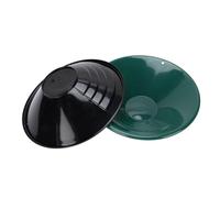 ciciglow 2 Pièces 26.5 Cm Poêle à Orpaillage, Kit de Débutants de Prospection d'or ABS, Ensemble de Casserole de Lavage d'or à Fil 90 ° pour Débutants Noir Vert