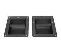 ciciglow 2 Pièces Poignées de Caisson de Basses D'enceinte, Barre d'acier Laminée à Froid de Haute Résistance avec 10 Trous de Vis pour Haut-Parleur Stéréo Bricolage Professionnel