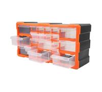 ciciglow 22 Tiroirs Bits D'organisateur Bits Unités de Roulement en Plastique Boîte Matérielle/Couvercle Pour-out Atelier Mural Armoire D'entrepôt pour Petites Pièces et Vis