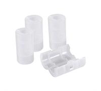 ciciglow 4pcs Boîtiers de Convertisseur de Batterie, Support D'adaptateurs de Batterie AA à la Taille C avec Boîtier de Convertisseur de Commutateur de Limite de Batterie, Boîte Blanche