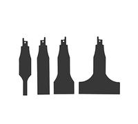 ciciglow 4pcs Lame de Grattoir à Scie Alternative, Outils de Nettoyage de Carreaux en Acier à Haute Teneur en Carbone avec Différentes Tailles de Lame, pour la Plupart des Marques de