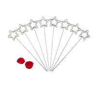 ciciglow 50 X Supports de Pinces à Mémo Argentés, Clips D'affichage en Métal Durables pour la Maison, le Bureau, L'école, Forme Ronde Mignonne (forme d'étoile)