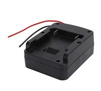 ciciglow Adaptateur de Batterie, Adaptateur de Roue d'alimentation 18 V Connecteur d'alimentation de Quai Adaptateur de Batterie à Montage sur Source Noir pour Batterie au Lithium