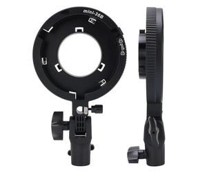ciciglow Adaptateur de flash pour appareil photo Bowens Mini vers standard pour Bowens Flash Support pour boîte à lumière Beauty Softbox parapluie avec interface universelle de 1,65 cm