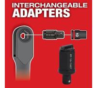 ciciglow Adaptateur D'enclume à Cliquet, Convertit la Barre de Disjoncteur ou la Poignée Coulissante en T en Cliquet, Mécanisme Réversible à pour de Boîte M12 FUEL (1/4 pouce 49-16-1667)