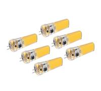 ciciglow Ampoules LED G4 à intensité Variable 9W, Lampe COB Lumineuse 500LM pour Lustres, Plafonniers, Paquet de 6 (Lumière chaude)